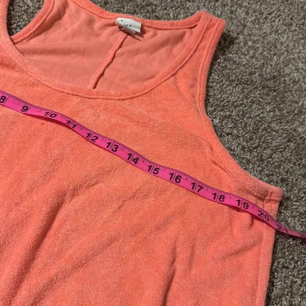 A New Day peachy orange terry cloth tank dress / coverup (XXL) - EUC! - Picture 6 of 10